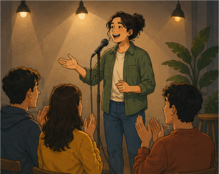 Open mic gathering