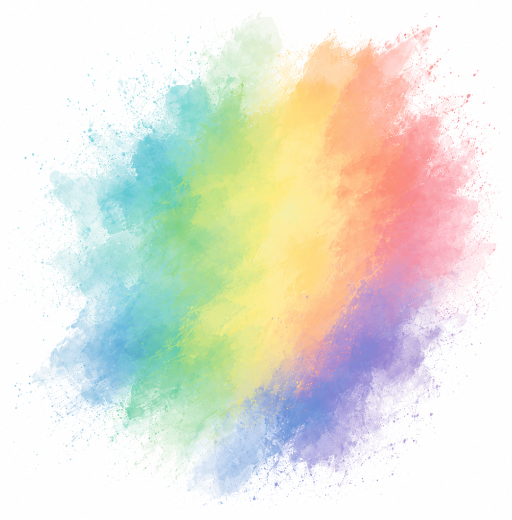 Colourful abstract joy artwork